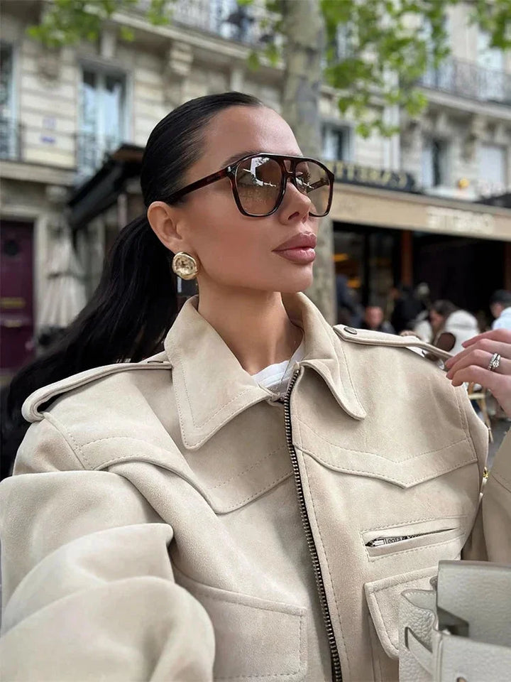 Women's Roll Neck Trench Coat - photo 4