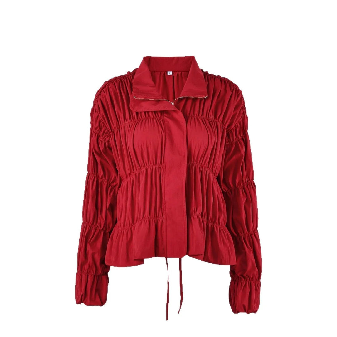Women's Ruched Zip-Front Jacket - photo 5