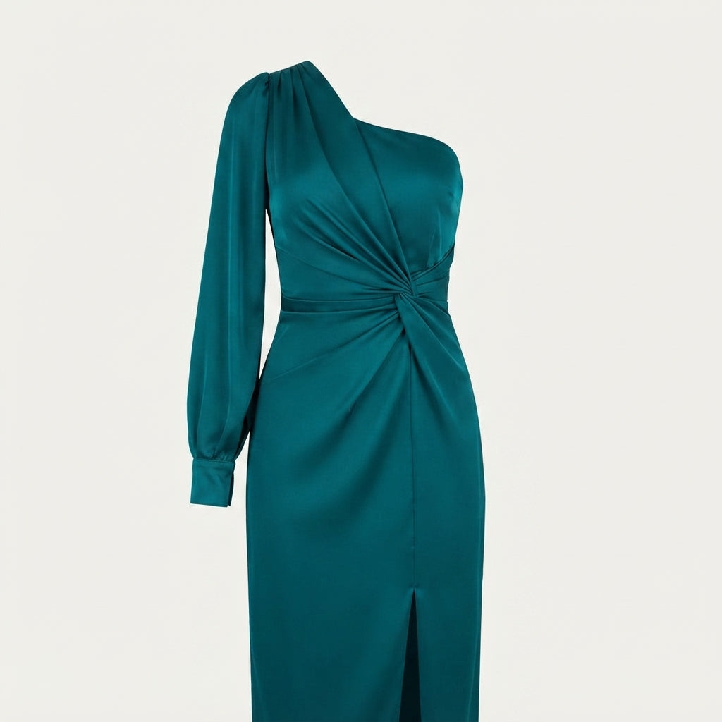Women's Satin One-Shoulder Jumper - photo 7