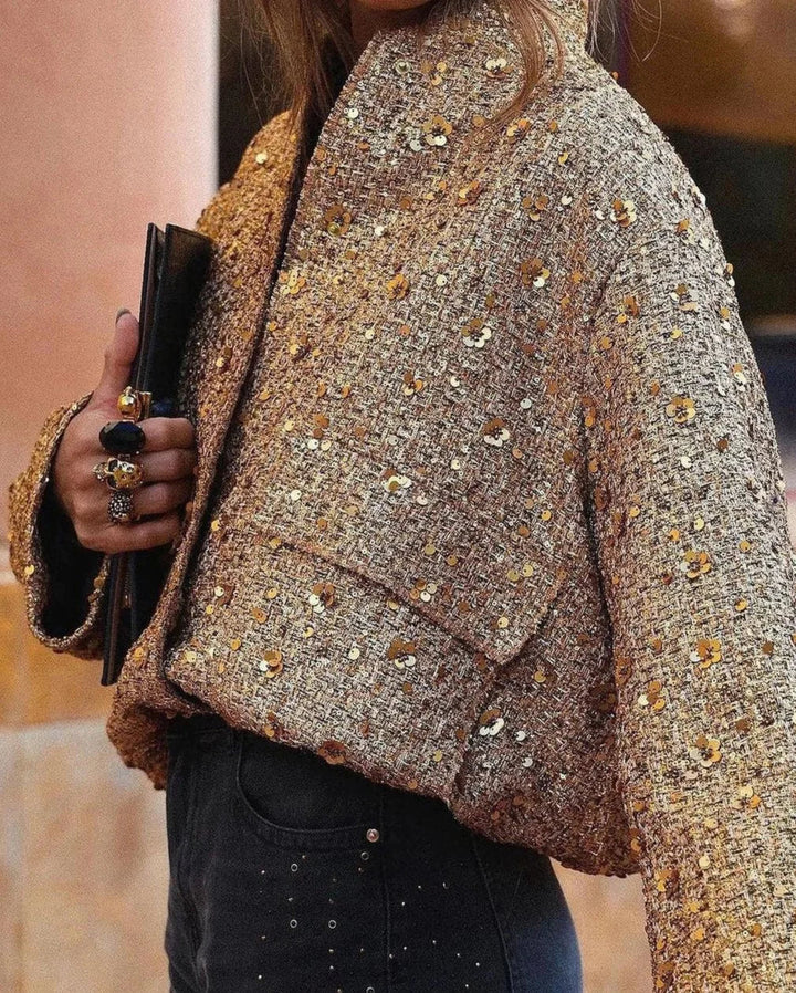 Women's Sequin Blazer with Tailored Cut - photo 1