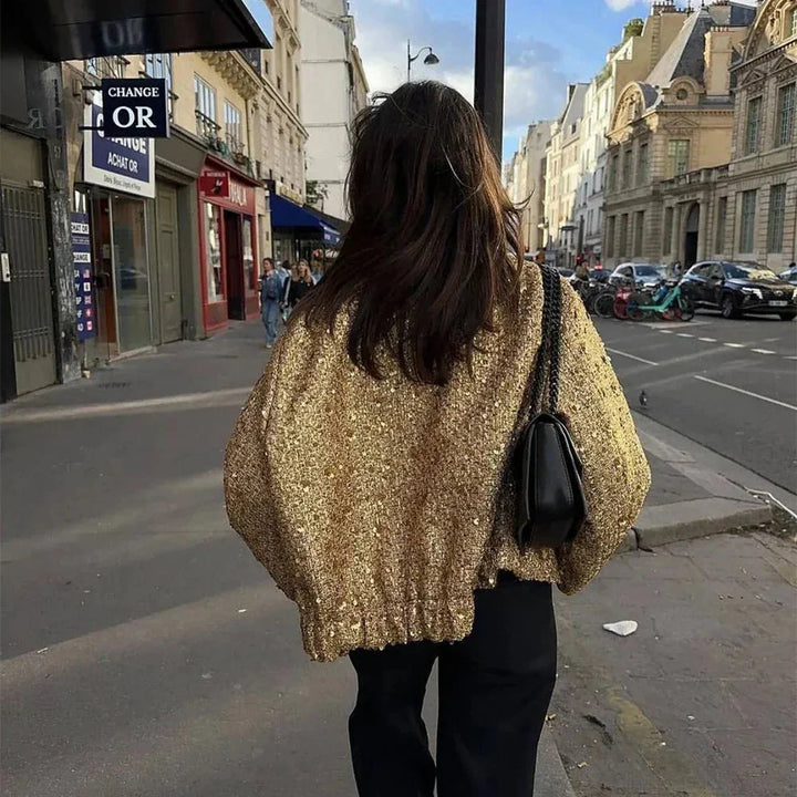 Women's Sequin Blazer with Tailored Cut - photo 3