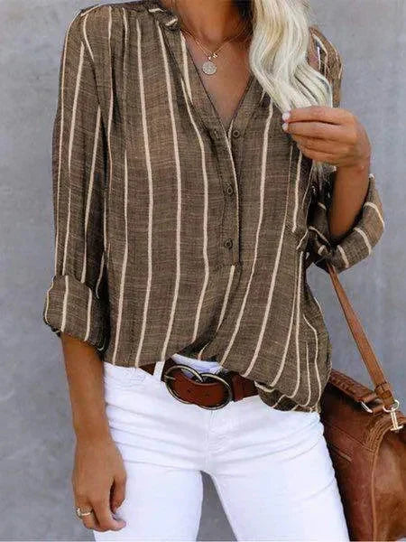 Women's Striped Blouse - photo 10
