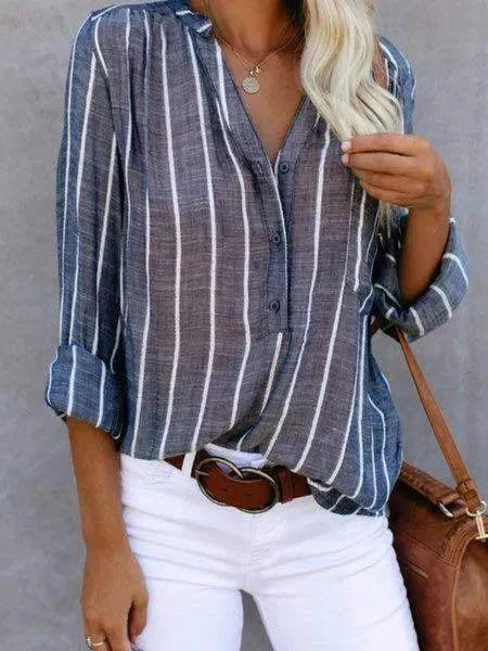 Women's Striped Blouse - photo 2