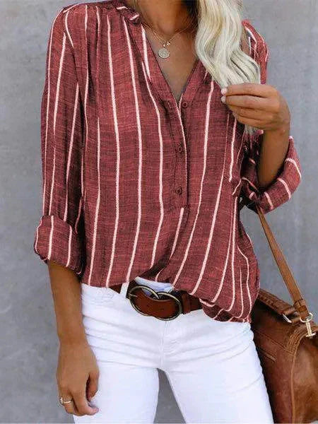 Women's Striped Blouse - photo 6