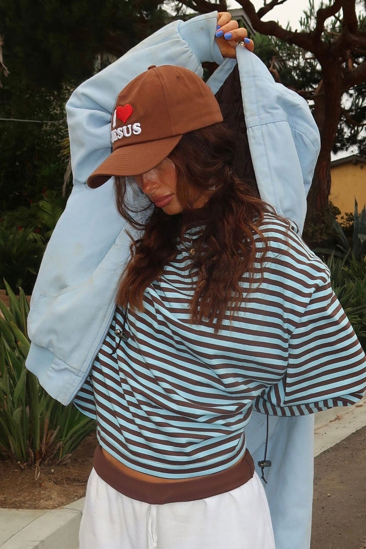 Women's Striped Knitted Jumper with Relaxed Fit and Stripe - photo 2