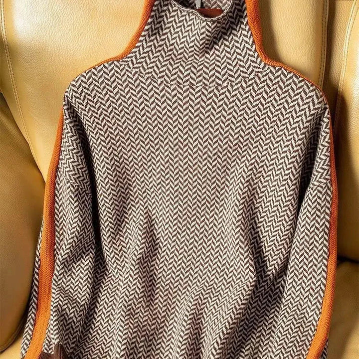 Women's Striped Roll Neck Jumper - photo 3