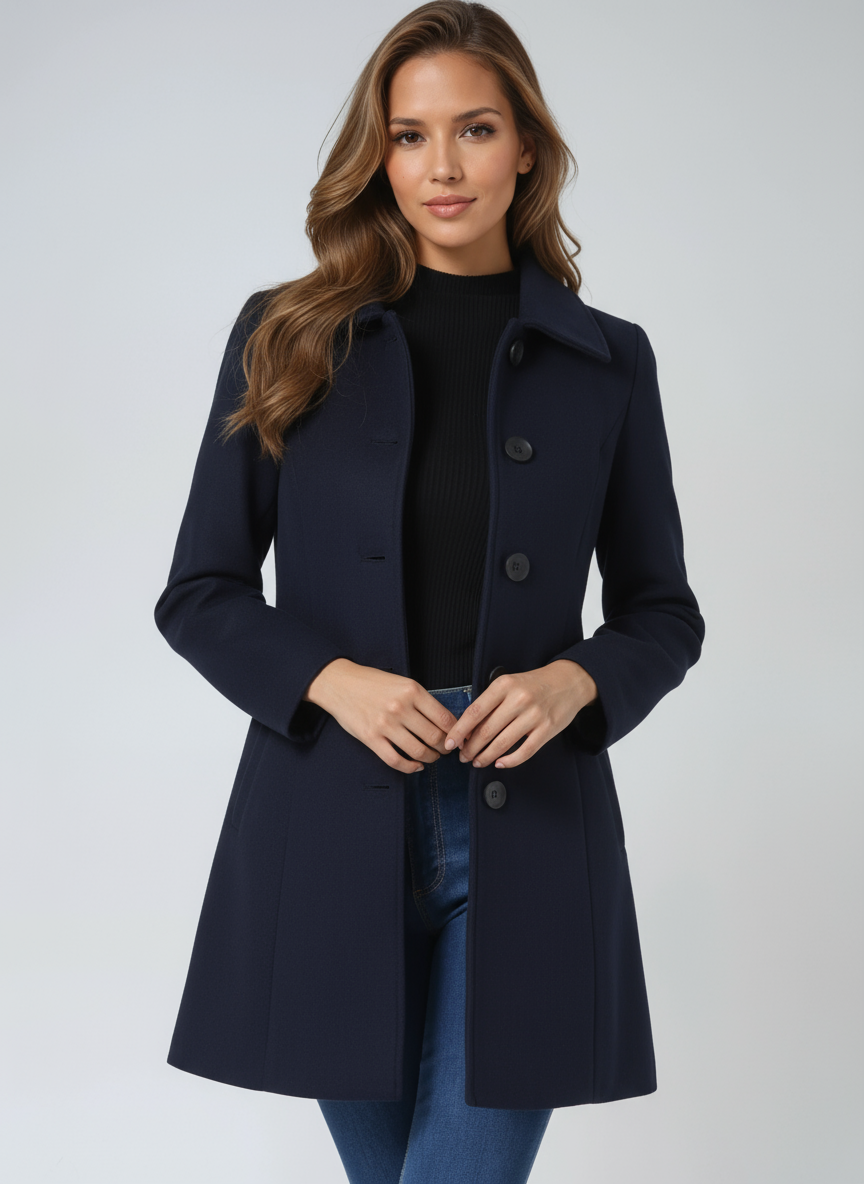 Women's Tailored Button-up Trench Coat - photo 10