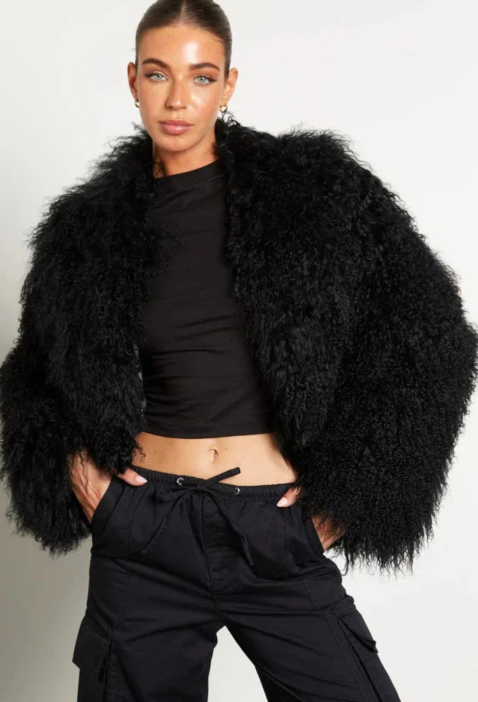 Women's Teddy-style Coat with Long Sleeves - photo 1
