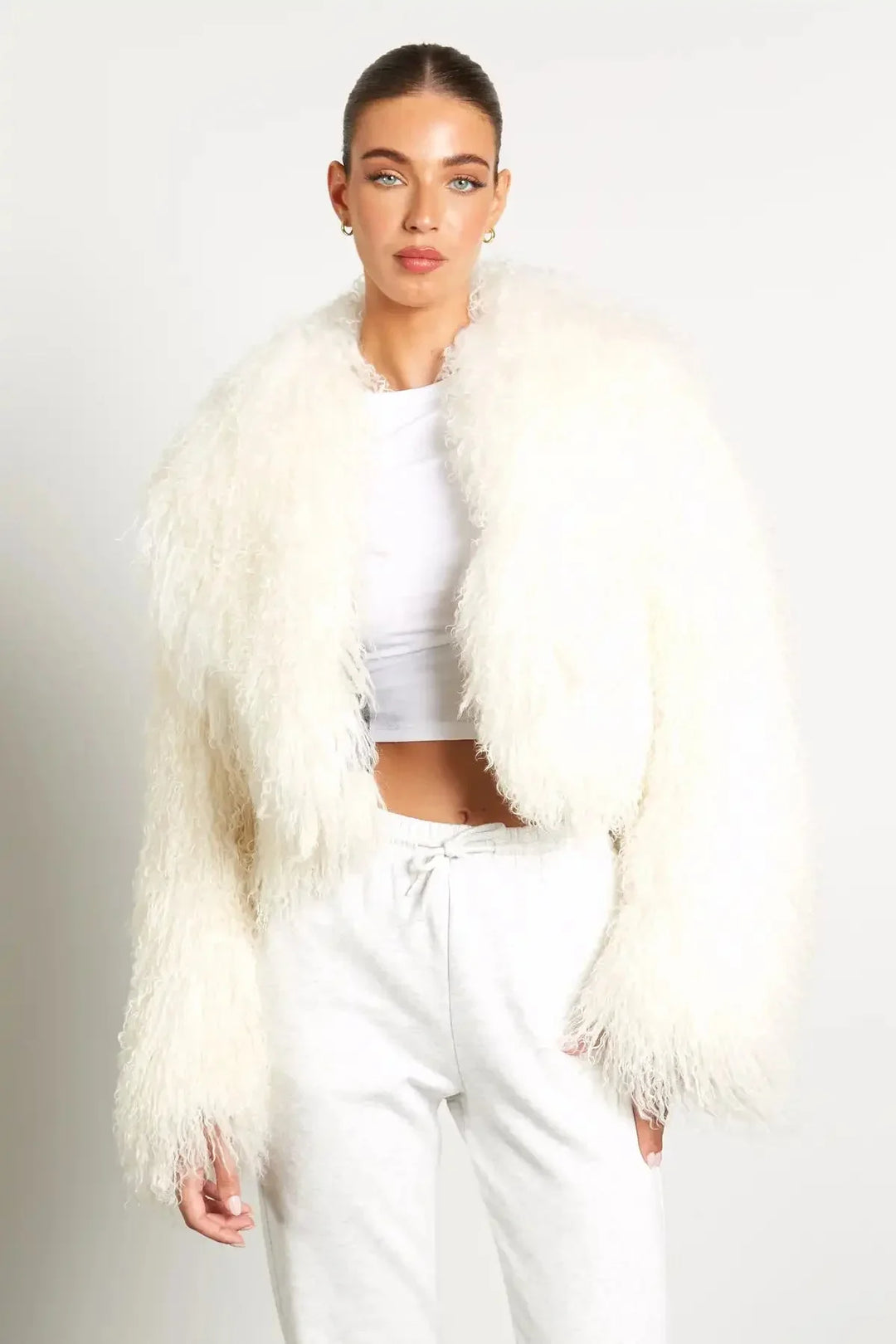 Women's Teddy-style Coat with Long Sleeves - photo 10