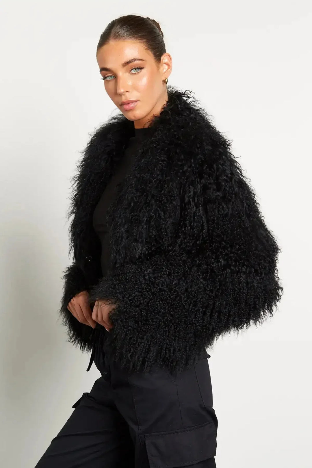Women's Teddy-style Coat with Long Sleeves - photo 2