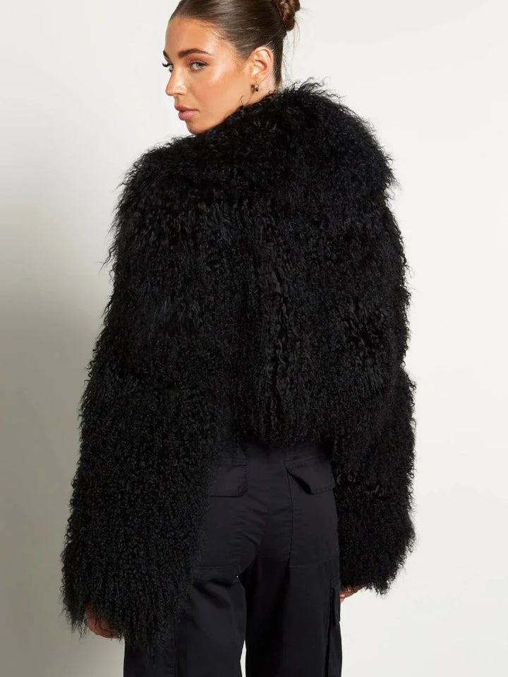 Women's Teddy-style Coat with Long Sleeves - photo 3