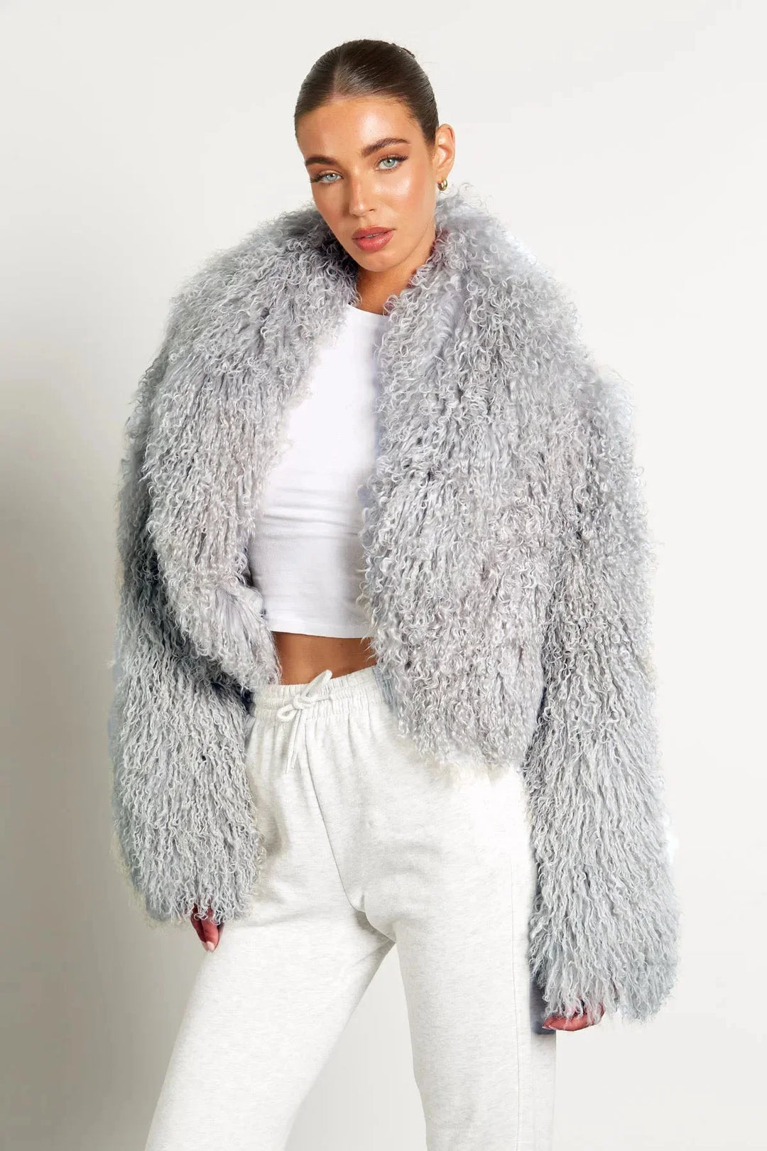 Women's Teddy-style Coat with Long Sleeves - photo 7