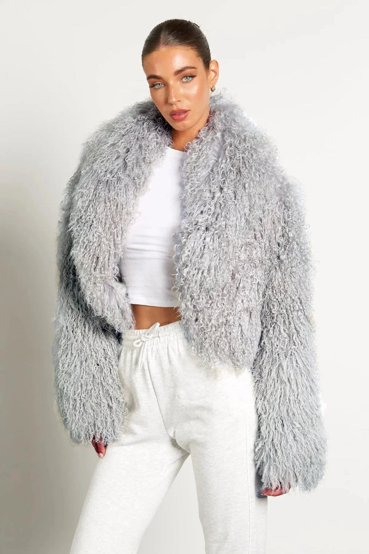Women's Teddy-style Coat with Long Sleeves - photo 7