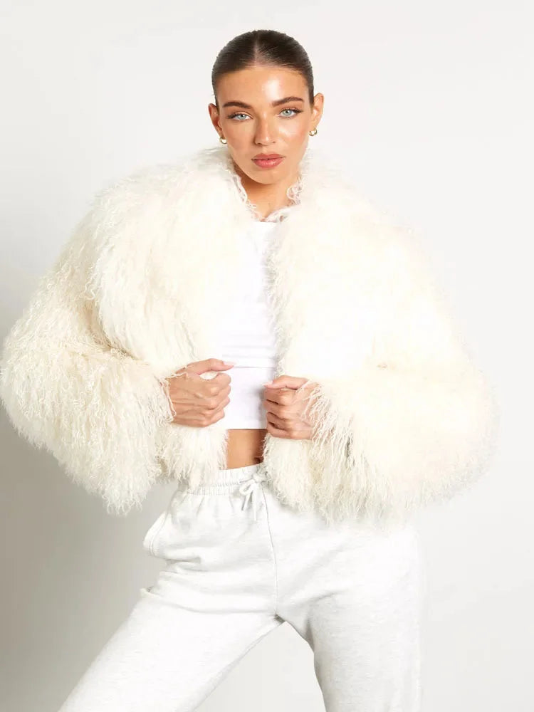 Women's Teddy-style Coat with Long Sleeves - photo 9