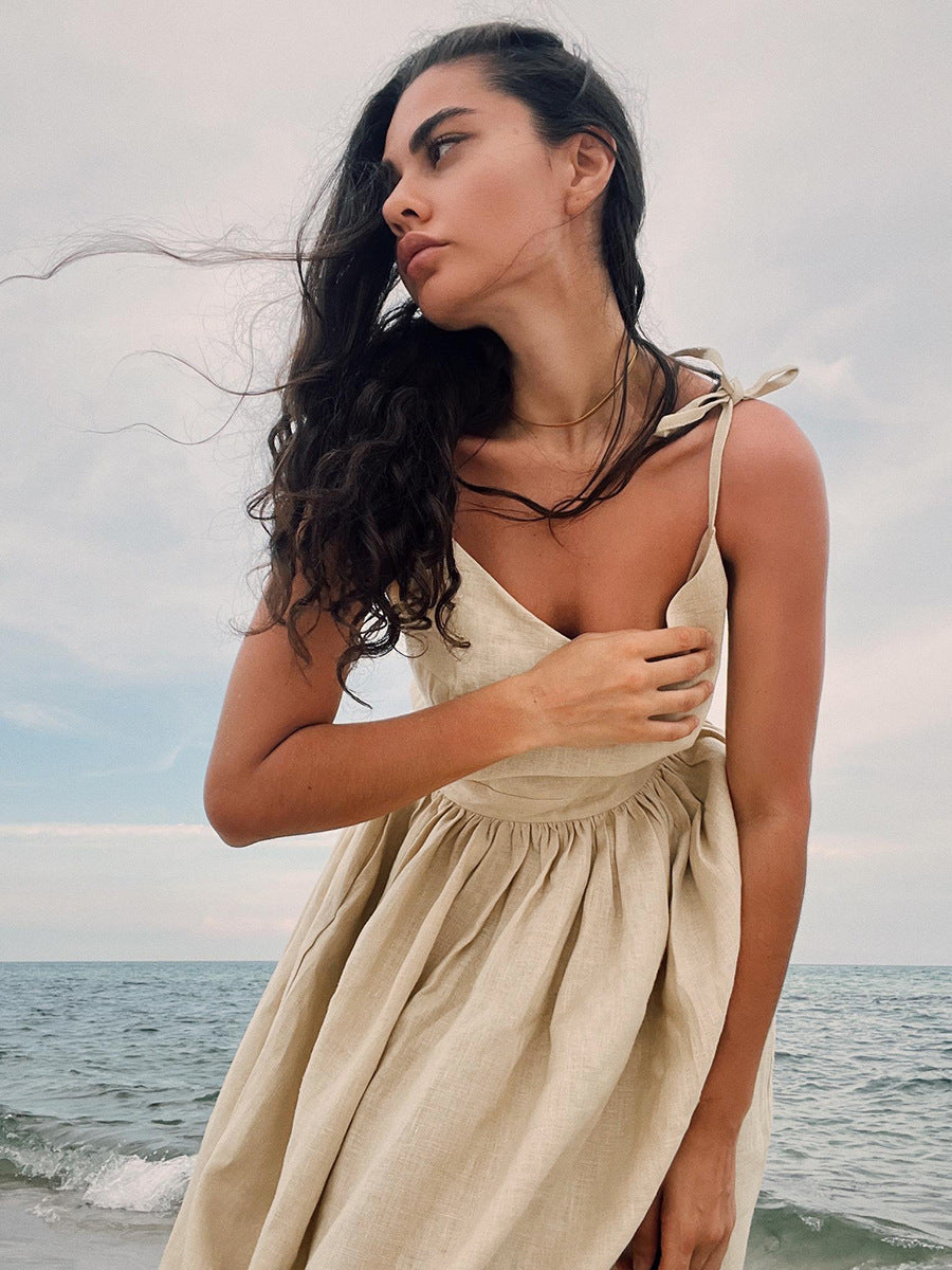 Women's V-Neck Midi Dress - photo 11