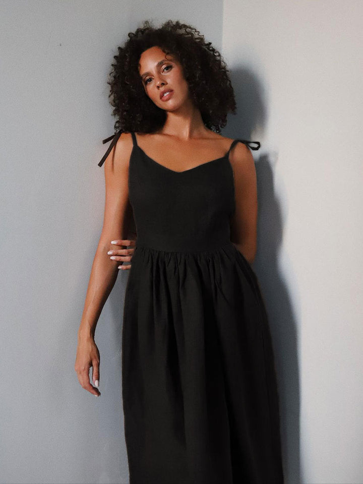 Women's V-Neck Midi Dress - photo 2