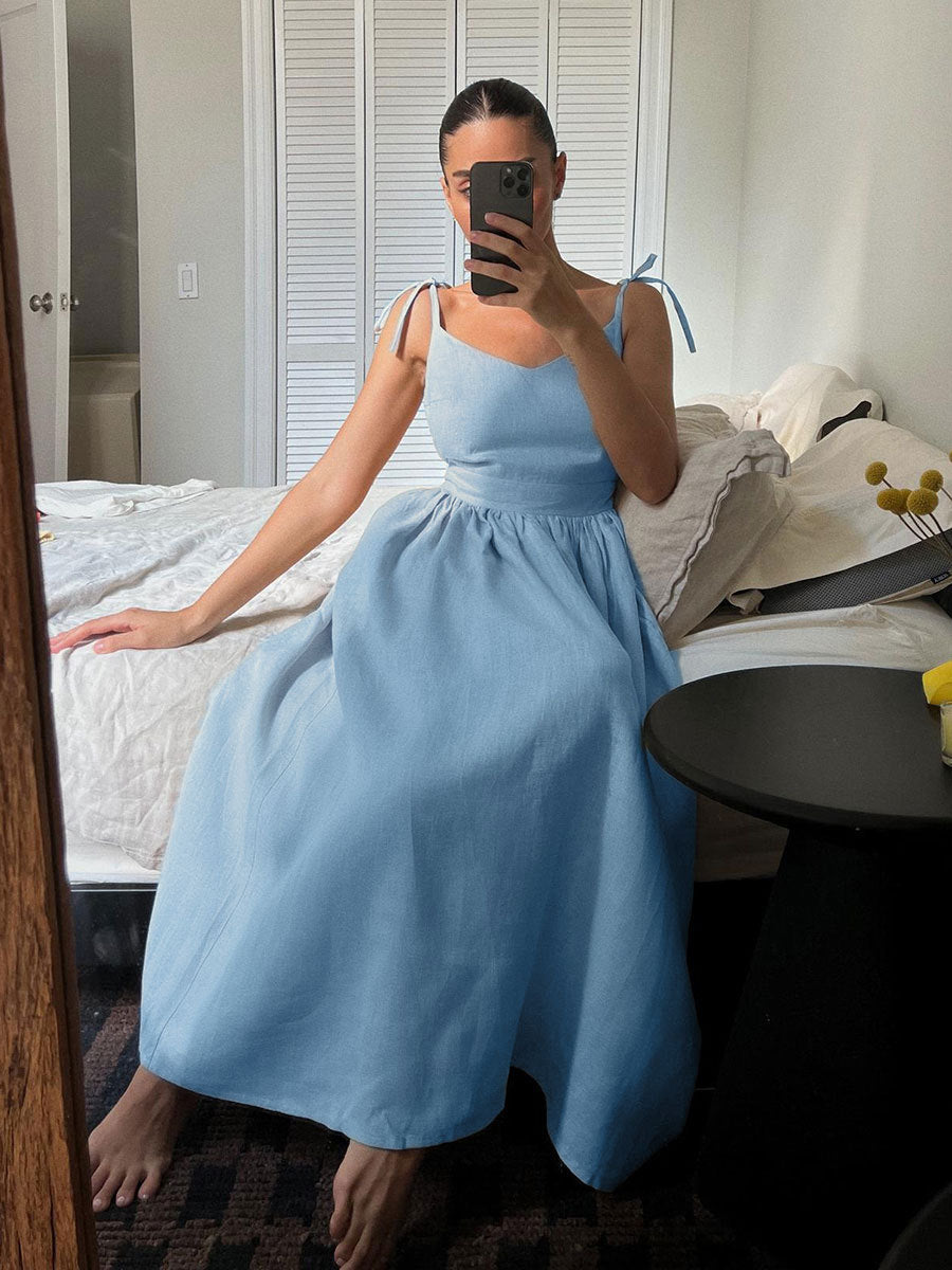 Women's V-Neck Midi Dress - photo 3