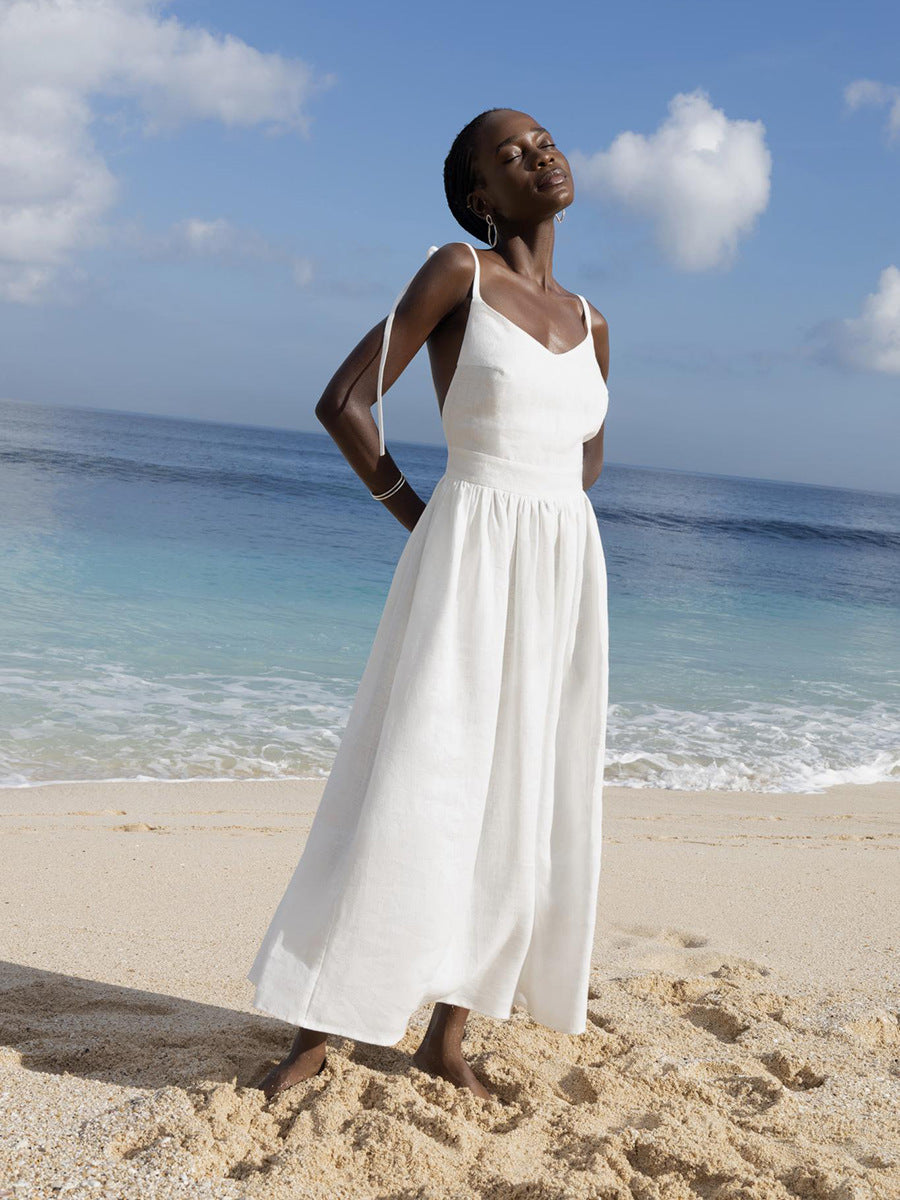 Women's V-Neck Midi Dress - photo 6