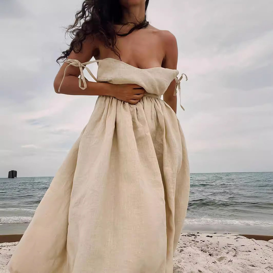 Women's V-Neck Midi Dress - photo 8