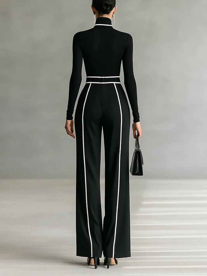 Women's Wide-Leg Roll Neck Two-Piece Set - photo 2