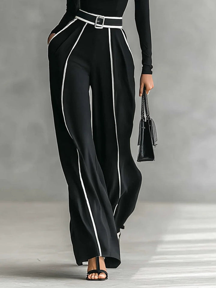 Women's Wide-Leg Roll Neck Two-Piece Set - photo 4