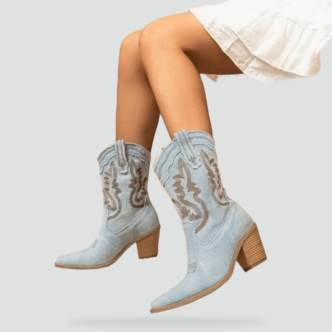 Women's Winter Heeled Ankle Boots - photo 3