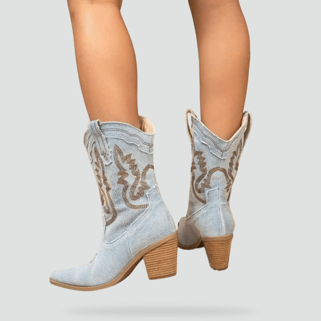 Women's Winter Heeled Ankle Boots - photo 4