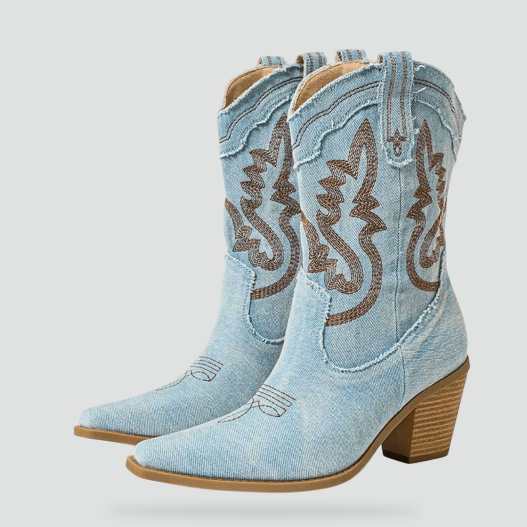 Women's Winter Heeled Ankle Boots - photo 5