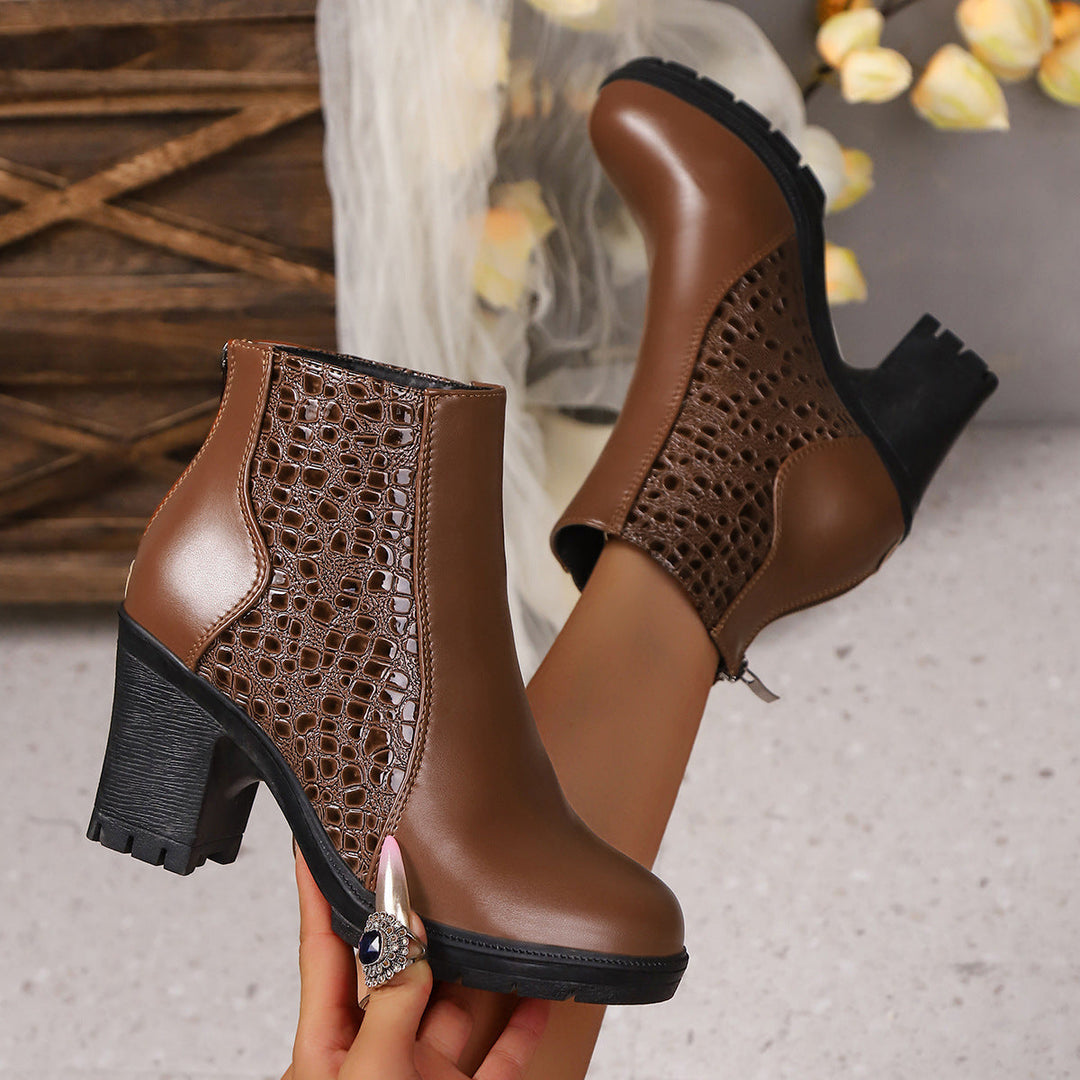 Women's Winter Grip Sole Ankle Boots - photo 1