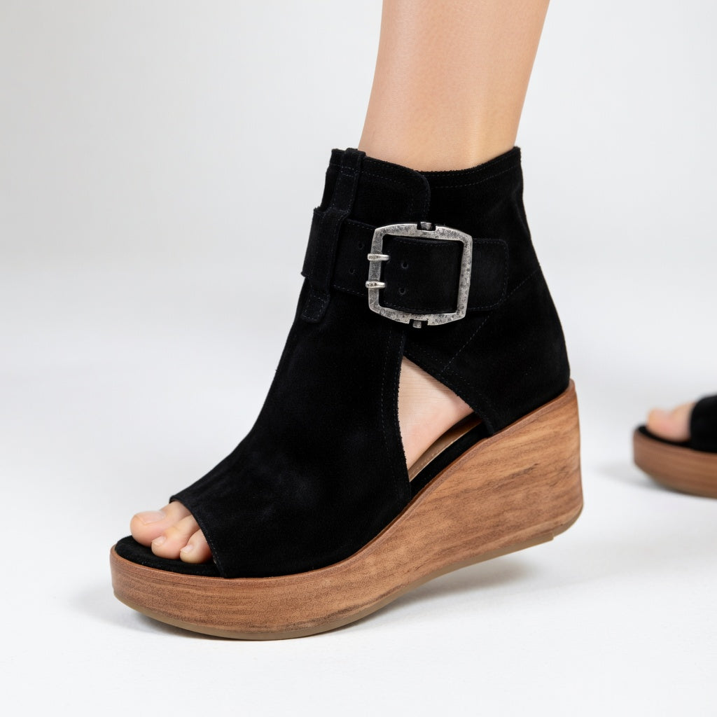 Women's Winter Buckled Ankle Boots - photo 2