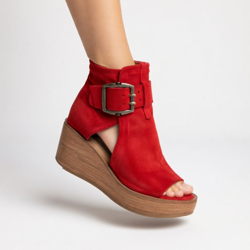 Women's Winter Buckled Ankle Boots - photo 3