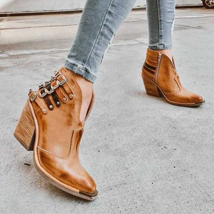 Women's Winter Boots with Buckle Strap - photo 3