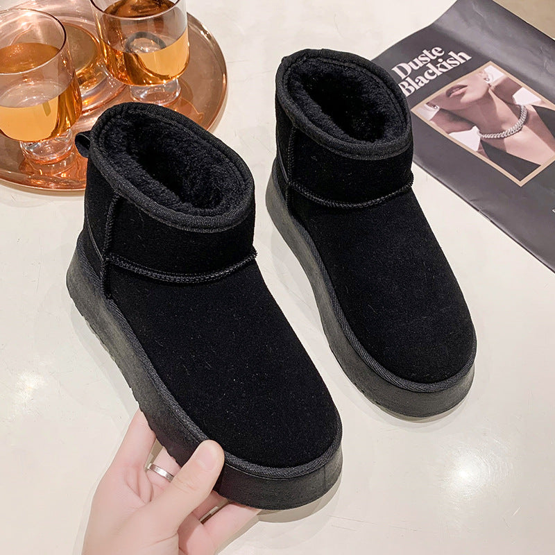 Women's Platform Snow Boots with Faux Fur Lining - photo 2