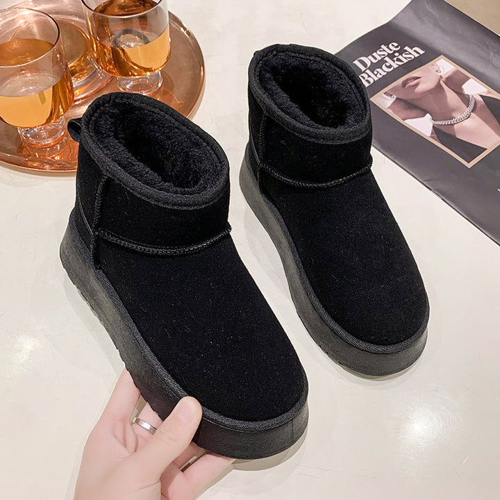 Women's Platform Snow Boots with Faux Fur Lining - photo 2