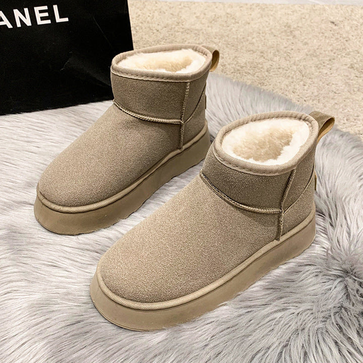 Women's Platform Snow Boots with Faux Fur Lining - photo 3