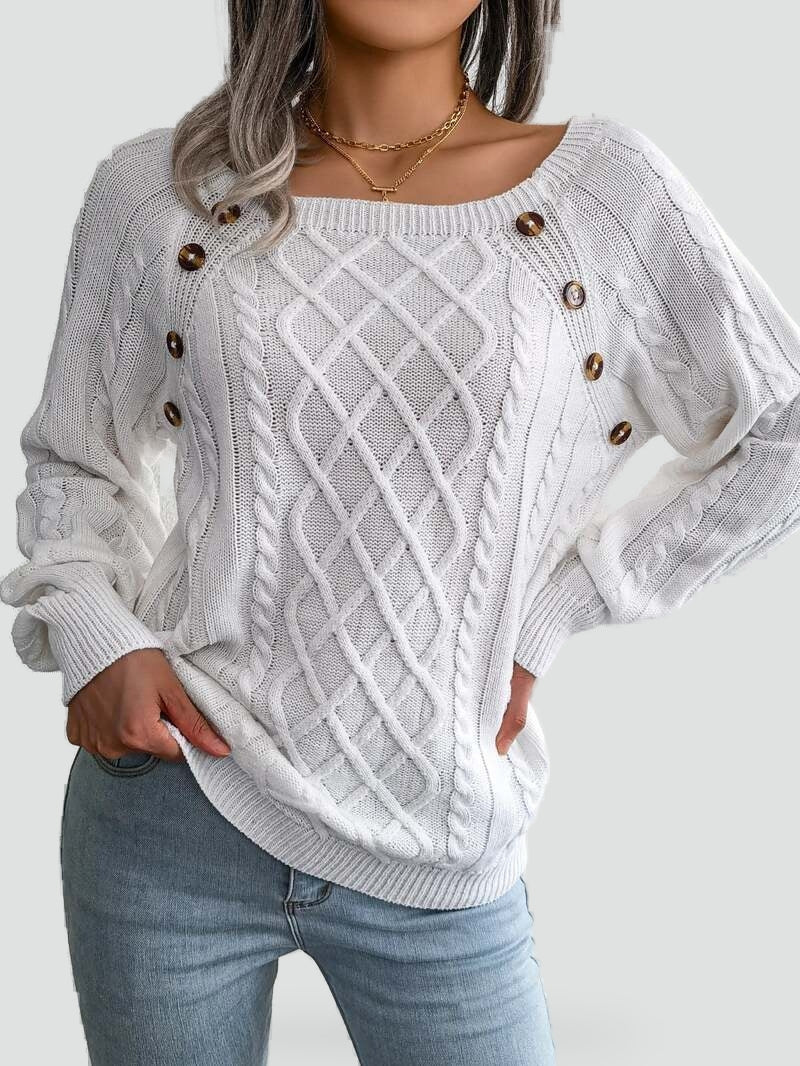 Women's Knitted Winter Jumper - photo 11