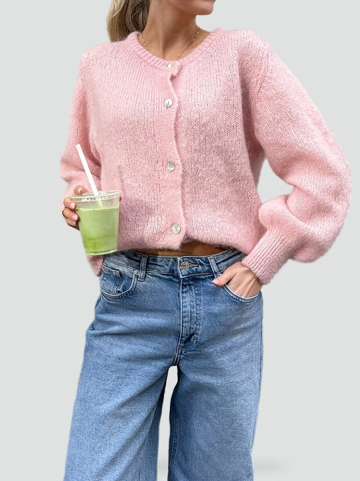 Women's Button-Front Winter Jumper - photo 3