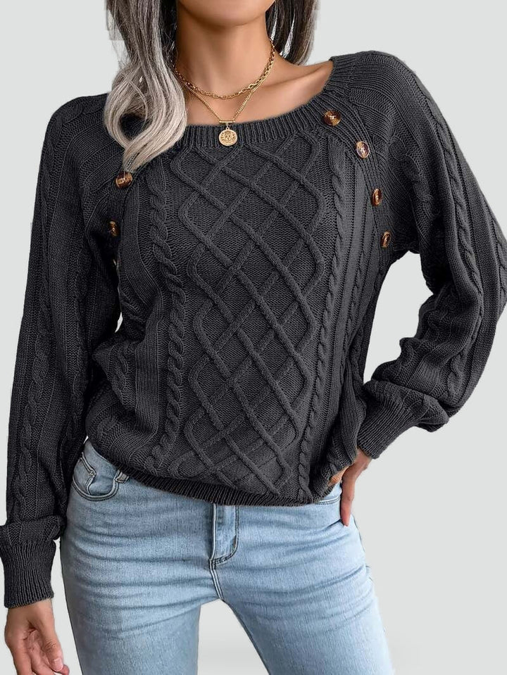 Women's Knitted Winter Jumper - photo 2