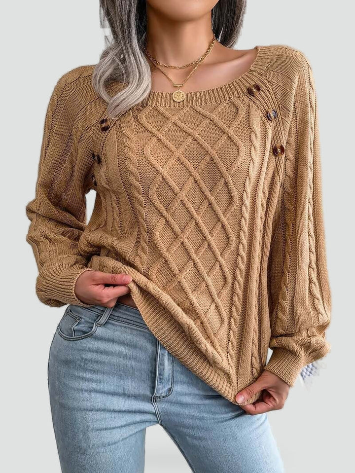 Women's Knitted Winter Jumper - photo 3