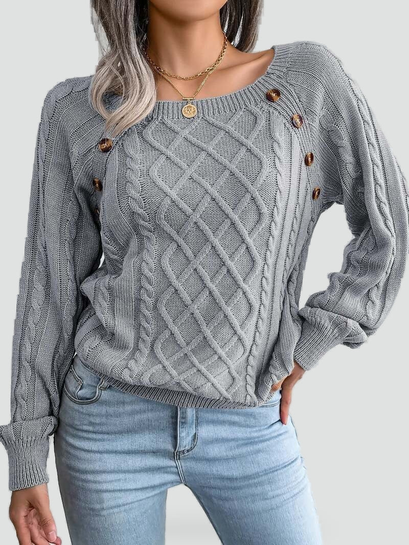 Women's Knitted Winter Jumper - photo 6