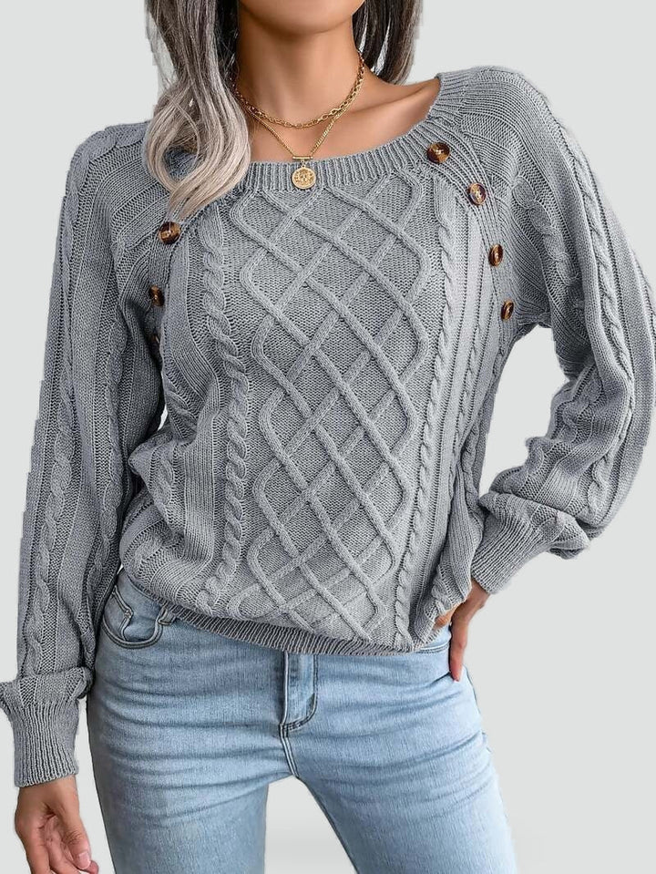 Women's Knitted Winter Jumper - photo 6