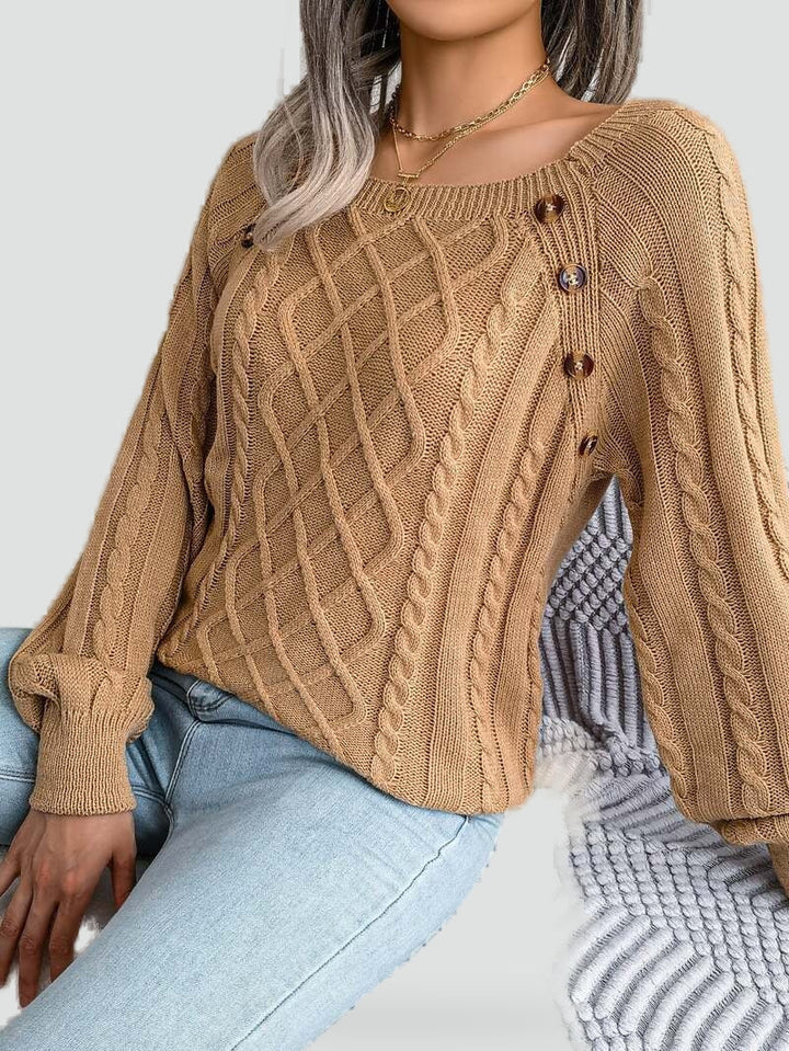 Women's Knitted Winter Jumper - photo 7