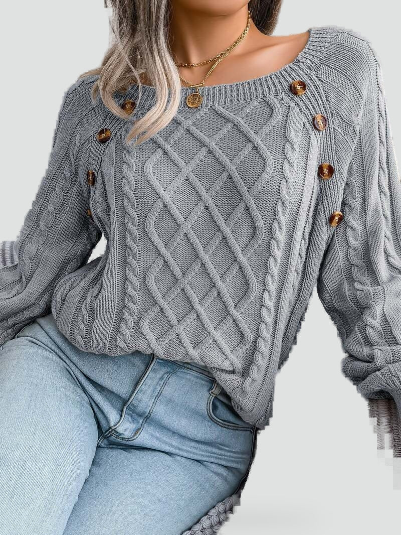 Women's Knitted Winter Jumper - photo 8