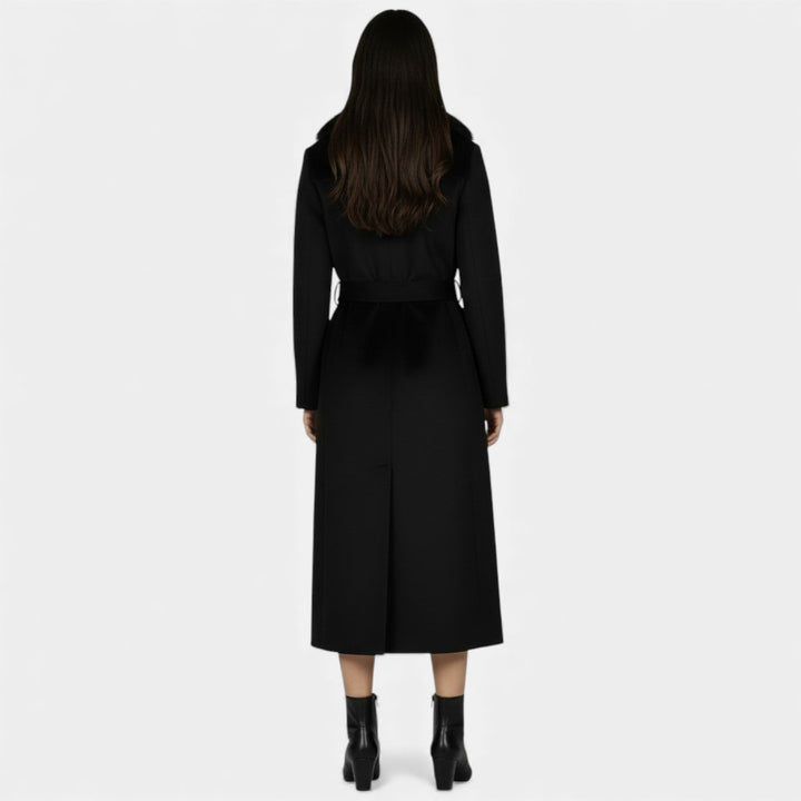 Women's Wrap Belted Coat with Side Pockets - photo 5