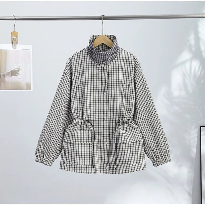 Women's Wrap Button-Front Jacket with Drawstring - photo 5
