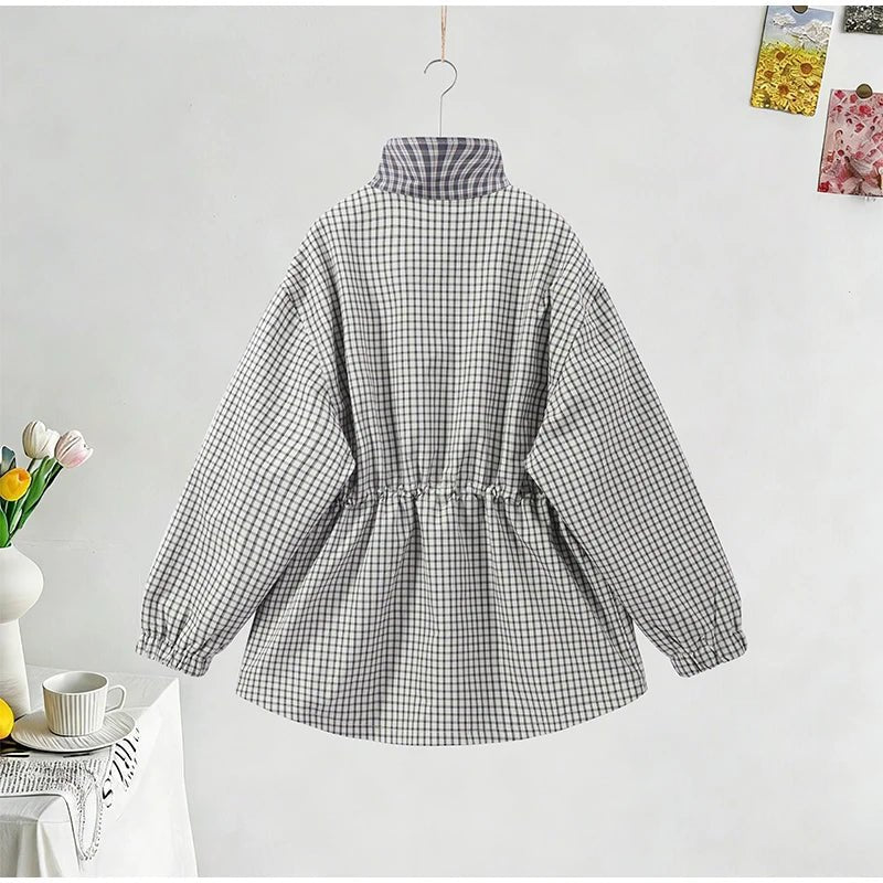 Women's Wrap Button-Front Jacket with Drawstring - photo 6