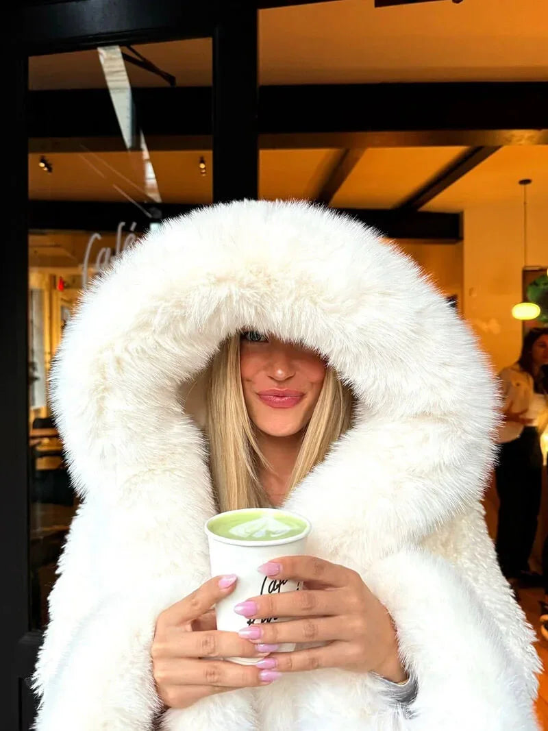Women's Wrap Hooded Coat - photo 2