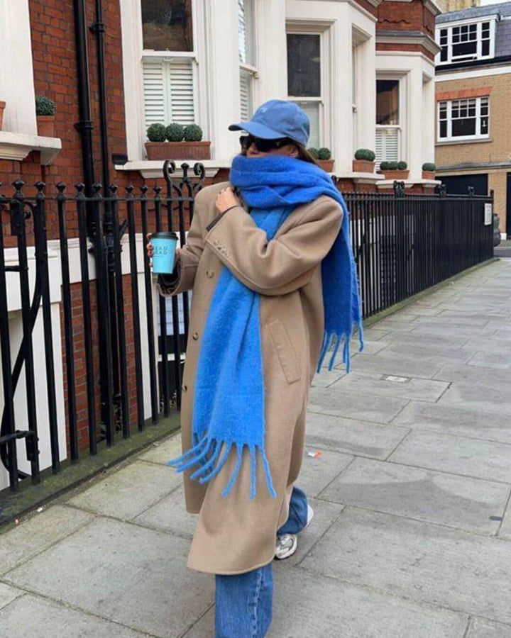 Women's Wrap Ruched Scarf with Collar - photo 12