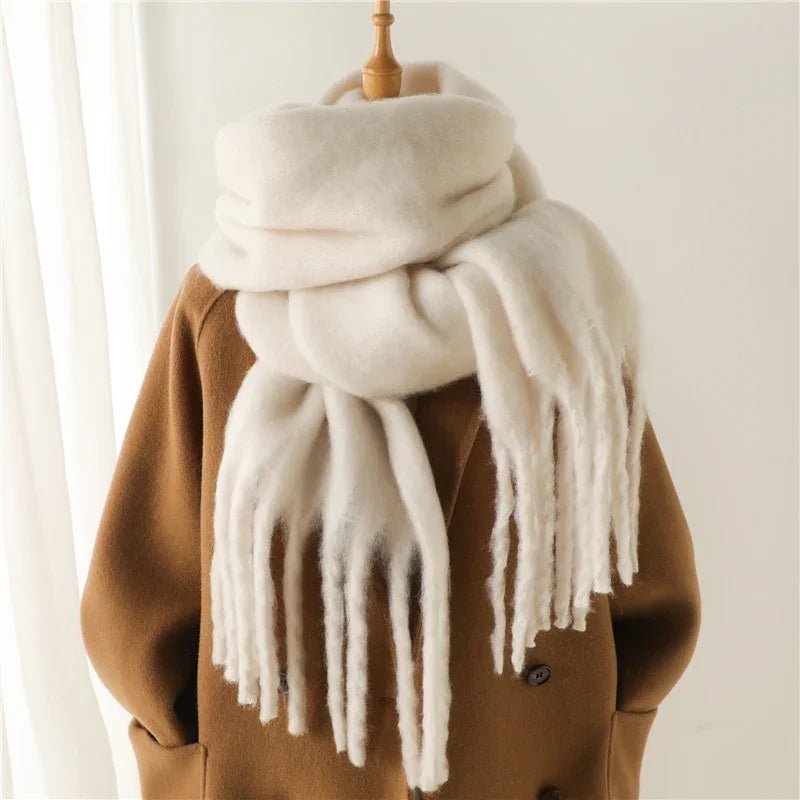 Women's Wrap Ruched Scarf with Collar - photo 2