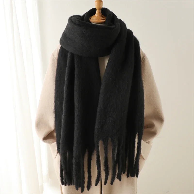 Women's Wrap Ruched Scarf with Collar - photo 3